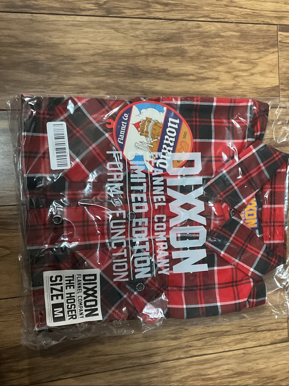 DIXXON Red and Black Plaid Button-Down Shirt
